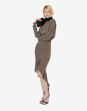 Load image into Gallery viewer, Philosophy di Lorenzo Serafini Crepe Dress with Raffles