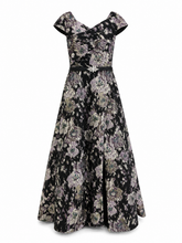 Load image into Gallery viewer, Alberre Odette Jacquard Floral Ballgown