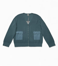 Load image into Gallery viewer, Max Mara Libero Zip Cardigan in Avio