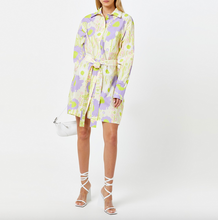 Load image into Gallery viewer, Sportmax Baldi Floral Cotton Poplin Shirt Dress