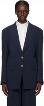 Load image into Gallery viewer, Hugo Boss Jabuckle1 Backless Navy Blazer