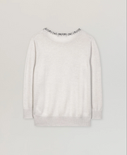 Load image into Gallery viewer, Luisa Cerano Beige Crystal Embellished Sweater
