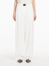 Load image into Gallery viewer, Max Mara Neottia White Belted Trousers