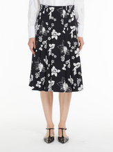 Load image into Gallery viewer, Max Mara Periodi Floral Pleated Cotton Skirt