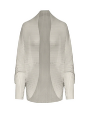 Load image into Gallery viewer, Max Mara Light Grey Plisse Vesuvio Cape
