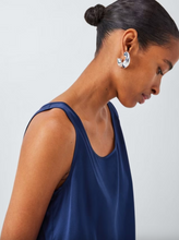 Load image into Gallery viewer, Max Mara Pan Scoop Neck Blue Silk Vest