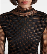 Load image into Gallery viewer, Sportmax Gerarda Mesh Top with Crystals