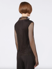 Load image into Gallery viewer, Sportmax Gerarda Mesh Top with Crystals