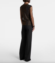 Load image into Gallery viewer, Sportmax Gerarda Mesh Top with Crystals