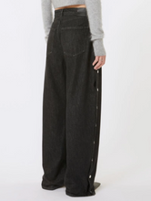 Load image into Gallery viewer, Sportmax Galante Side Poppers Wide Leg Jeans