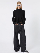 Load image into Gallery viewer, Sportmax Astice Black Peplum Sweater