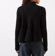 Load image into Gallery viewer, Sportmax Astice Black Peplum Sweater