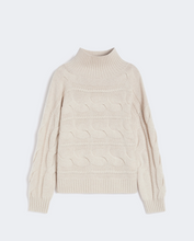 Load image into Gallery viewer, Max Mara Vodka Ivory Cable-knit Sweater