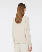 Load image into Gallery viewer, Max Mara Vodka Ivory Cable-knit Sweater