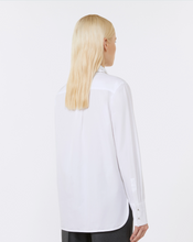 Load image into Gallery viewer, Max Mara Staffa Embroidered Collar Cotton Shirt White