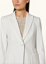 Load image into Gallery viewer, Luisa Cerano White Cotton Blazer