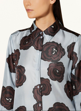 Load image into Gallery viewer, Luisa Cerano Silk Satin Shirt Dress