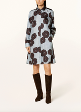 Load image into Gallery viewer, Luisa Cerano Silk Satin Shirt Dress