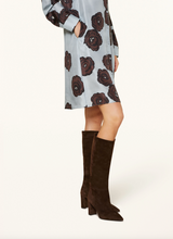 Load image into Gallery viewer, Luisa Cerano Silk Satin Shirt Dress
