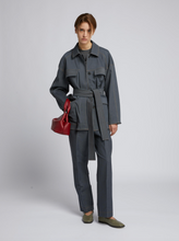 Load image into Gallery viewer, Max Mara MMLCLORURO Grey Stretch Trousers