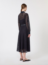 Load image into Gallery viewer, Max Mara Ricordo Navy Lace Shirt Dress