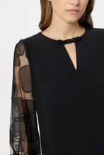 Load image into Gallery viewer, Luisa Cerano Cocktail Dress with Floral Sleeves