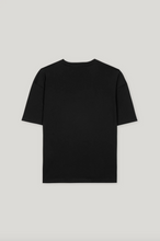 Load image into Gallery viewer, Luisa Cerano Black Statement T-shirt with Chains