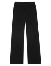 Load image into Gallery viewer, Luisa Cerano Black Wide Leg Satin Trousers