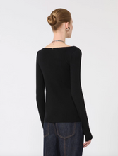 Load image into Gallery viewer, Sportmax SPXTROFEO Black Wool Cardigan with Chain