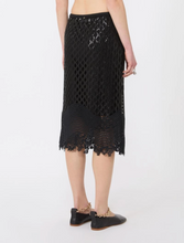Load image into Gallery viewer, Sportmax SPXSALA Sequineed Macrame Black Skirt