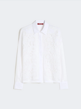 Load image into Gallery viewer, Max Mara MSTCALI Embroidered White Ramie Shirt
