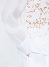 Load image into Gallery viewer, Max Mara MSTCALI Embroidered White Ramie Shirt