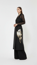 Load image into Gallery viewer, Max Mara MSEVODKA Black Silk Organza Coat