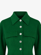 Load image into Gallery viewer, Sportmax Arena Green Wool Jacket