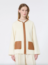 Load image into Gallery viewer, Max Mara MSTCOMICA White Wool Silk and Cashmere Hooded Coat