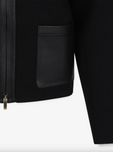 Load image into Gallery viewer, Max Mara MSTCOLIMBO Black Jersey Hooded Cardigan