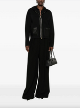 Load image into Gallery viewer, Max Mara MSTCOLIMBO Black Jersey Hooded Cardigan