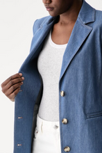 Load image into Gallery viewer, Sportmax MMLODISSEA Blue Denim-look Jacket