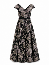 Load image into Gallery viewer, Alberre Odette Jacquard Floral Ballgown
