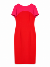 Load image into Gallery viewer, Alberre Odette Dual Colour Wool Crepe Dress
