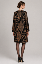 Load image into Gallery viewer, Alberre Odette Shimmer Jacquard Evening Coat
