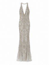 Load image into Gallery viewer, Alberre Odette Backless Halterneck Evening Gown
