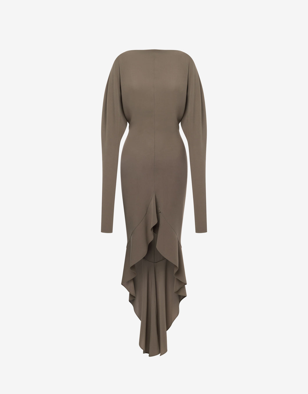 Philosophy di Lorenzo Serafini Crepe Dress with Raffles