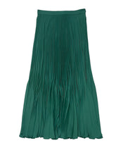 Load image into Gallery viewer, Max Mara Timoteo Green Pleated Midi Skirt

