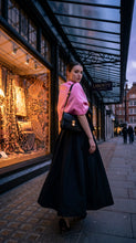 Load image into Gallery viewer, Alberre Odette Pink Taffeta Shawl with Bow
