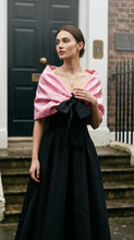 Load image into Gallery viewer, Alberre Odette Pink Taffeta Shawl with Bow
