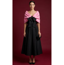 Load image into Gallery viewer, Alberre Odette Pink Taffeta Shawl with Bow
