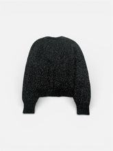 Load image into Gallery viewer, Herzen's Angelegenheit Black Cardigan with Crystal Buttons
