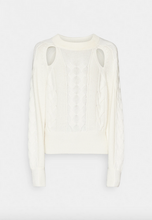 Load image into Gallery viewer, Hugo Boss C_Fablessa Cream Braided Sweater
