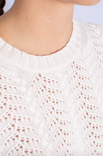 Load image into Gallery viewer, Max Mara Cluny Cream Open Knit Sweater
